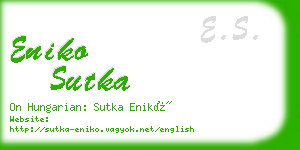 eniko sutka business card